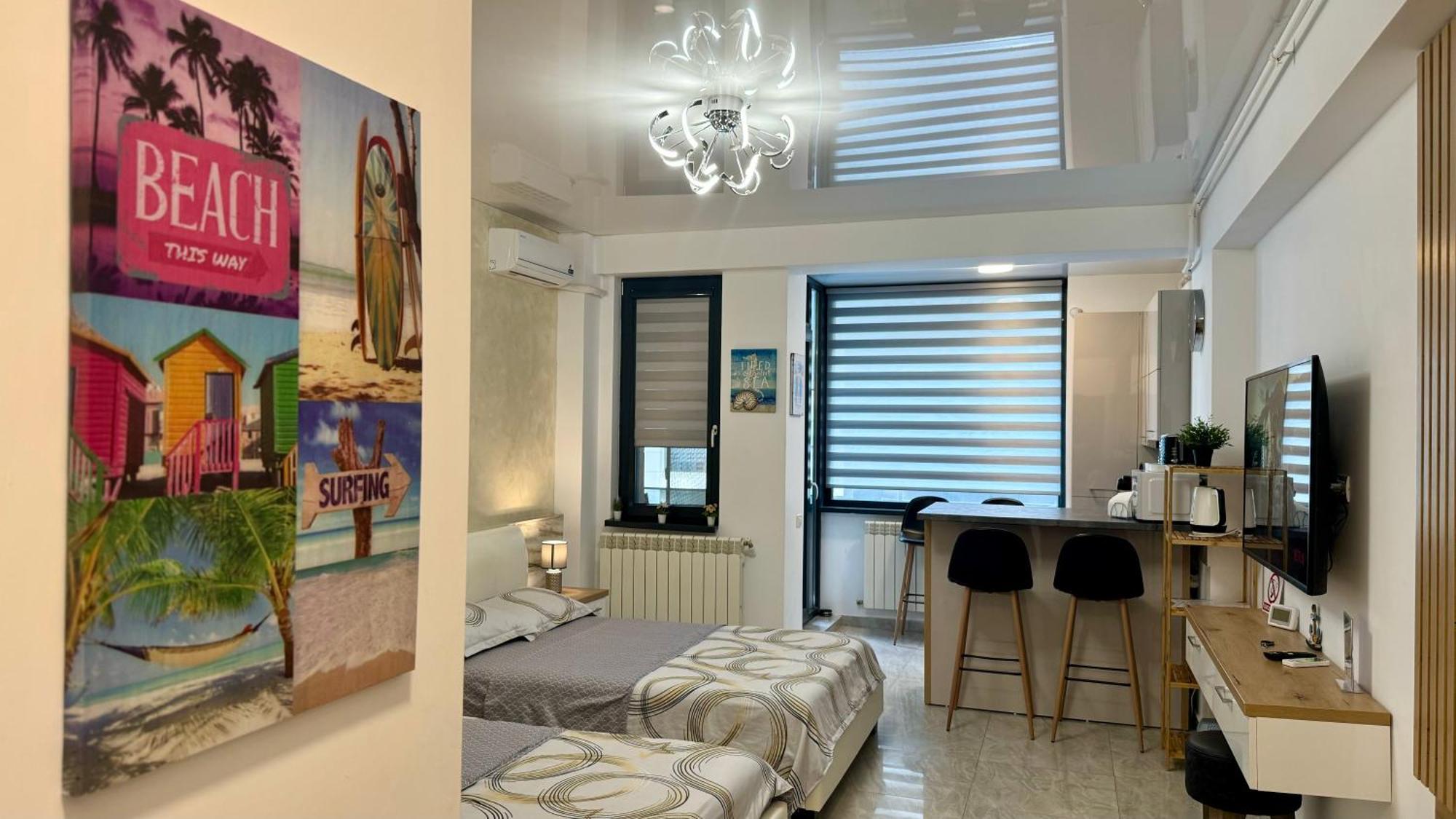 Seaview Deluxe Double Studio - Beachfront Resort Năvodari Extérieur photo